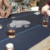 Un peu de poker pour boire le rosé qui nous a été offert à notre arrivée !